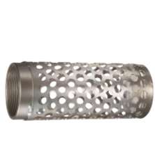 1 1/2 in. Size Long Round Hole Zinc Plated Steel Strainer (NPSM Threads)  0
