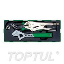 Adjustable Wrench & Pliers Set