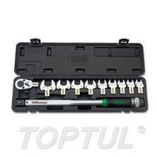 SIZE(mm) 11PCS -1/2" DR. Head-Interchangeable Spanner Torque Wrench Set 0