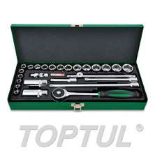 SIZE(mm) 26PCS -3/8" DR. 6PT&12PT Socket Set 0