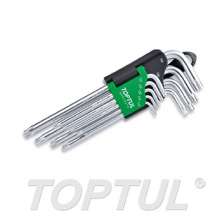 SIZE(mm) 9PCS -Long Type Star Tamperproof Key Wrench Set 0