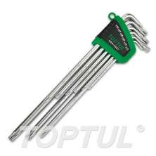 SIZE(T) 9PCS -Extra Long Type Star Tamperproof Key Wrench Set 0
