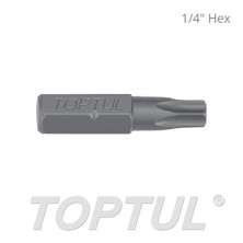 1/4" Hex Shank Star Tamperproof Insert Bits 0